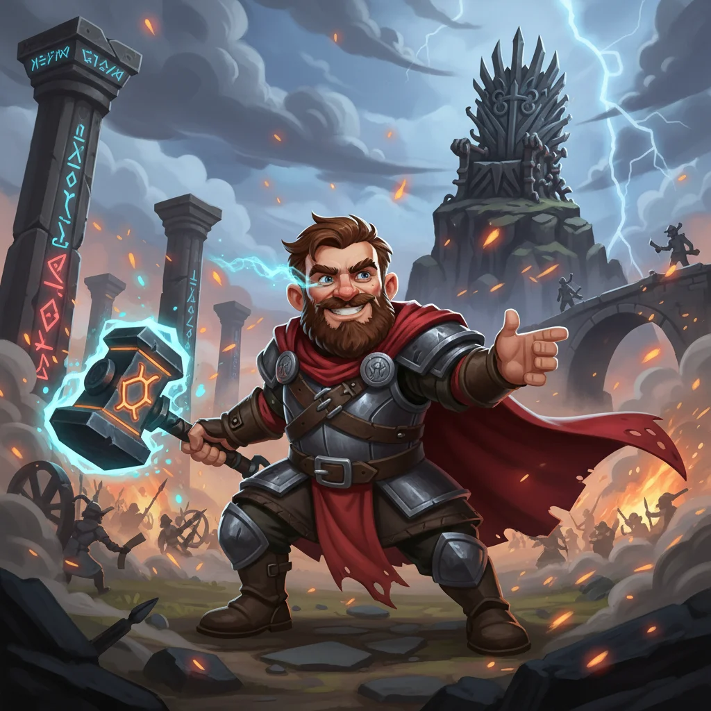 Anão Astuto, O Mestre da Lábia, personagem raro de Idade do Ferro no Batalha TCG