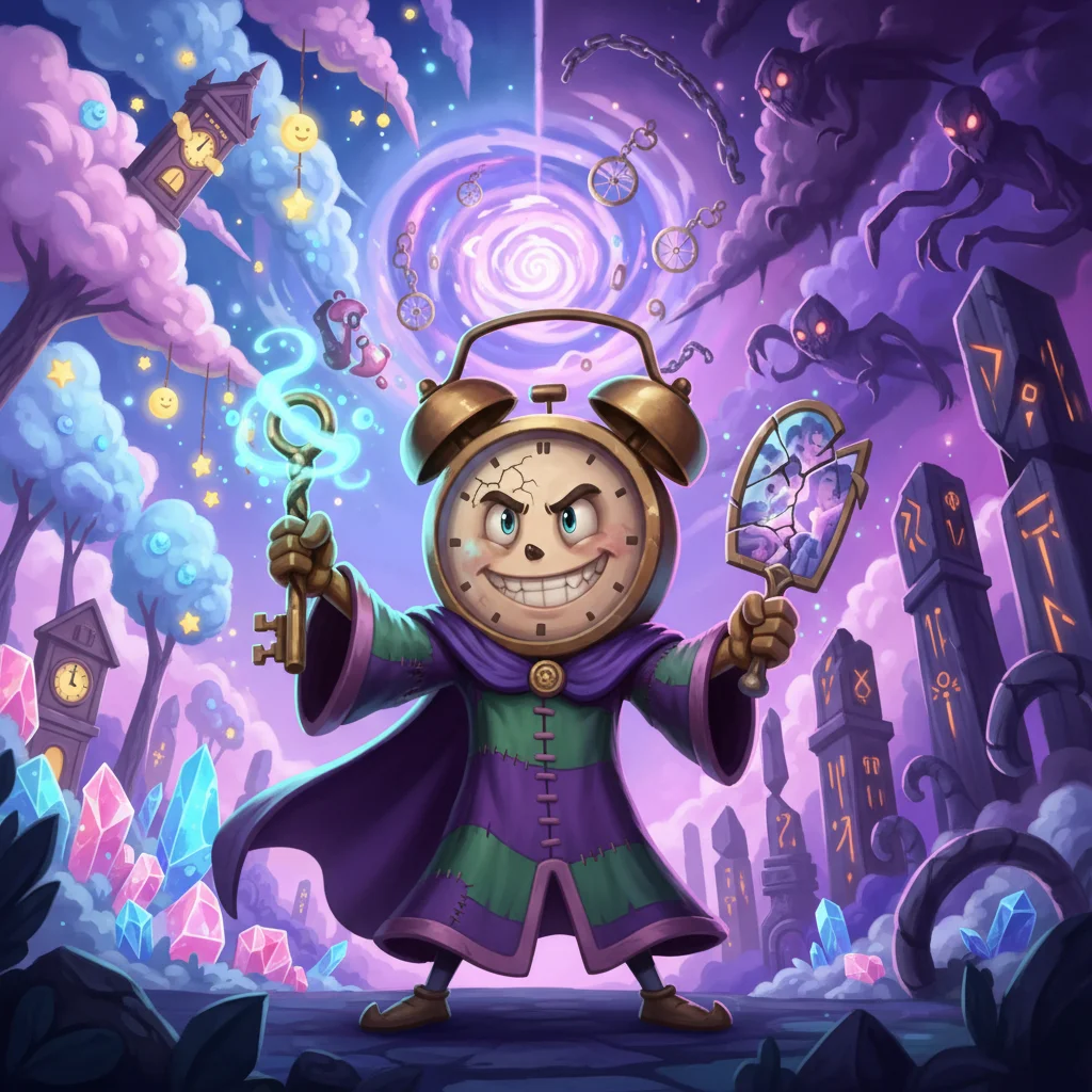 Despertador Furioso, O Inimigo do Sono, personagem raro de Dimensão dos Sonhos no Batalha TCG