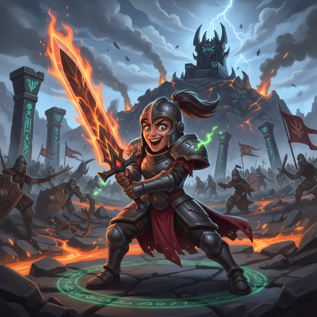 Donzela de Aço, A Guerreira Improvável, personagem incomum de Idade do Ferro no Batalha TCG