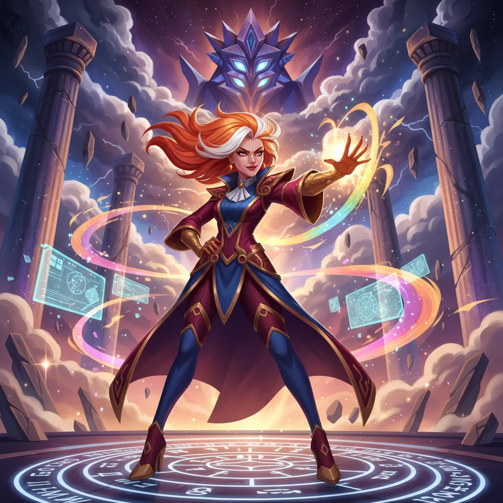 Dra. Destino, Advogada de defesa imbativel. Nunca perdeu um caso, nem quando o reu era culpado., personagem lendario de Tribunal Cosmico no Batalha TCG