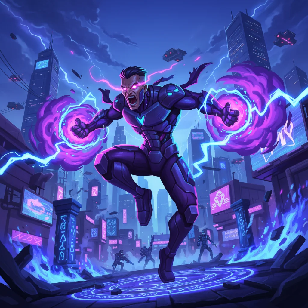 Mecha-Zero, O Robô Rebelde, personagem epico de Cyberpunk 2199 no Batalha TCG