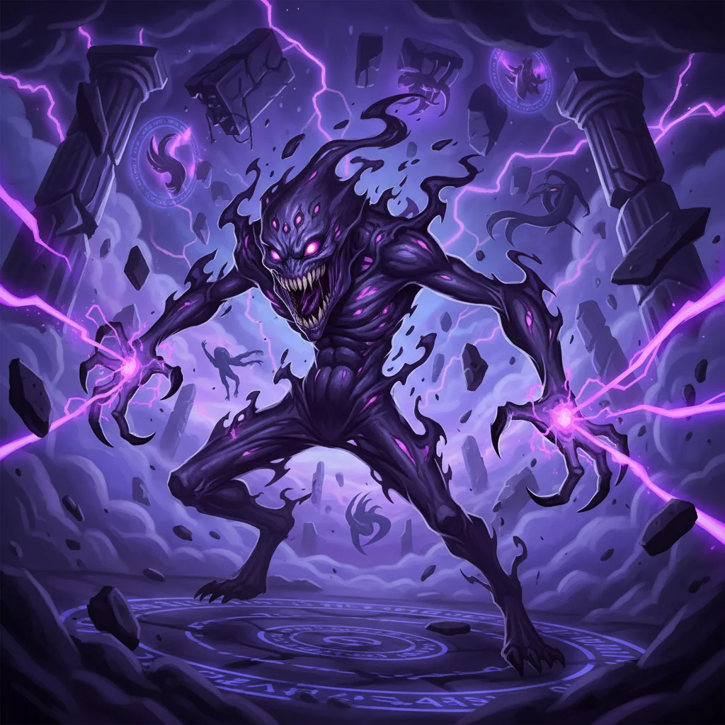 Sombra Viva, A Escuridão Consciente, personagem epico de Dimensão Zero no Batalha TCG