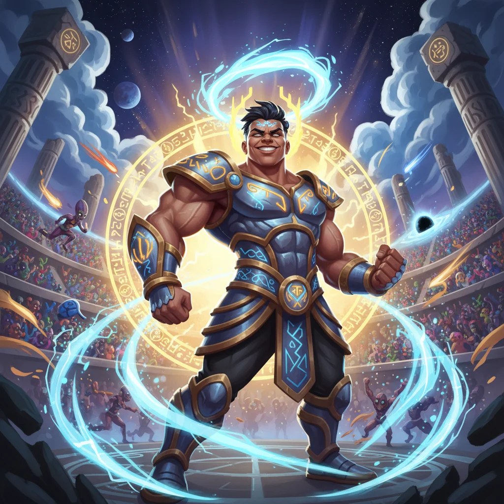 Titã Olímpico, Campeão do Cosmos, personagem rei de Estádio Cósmico no Batalha TCG