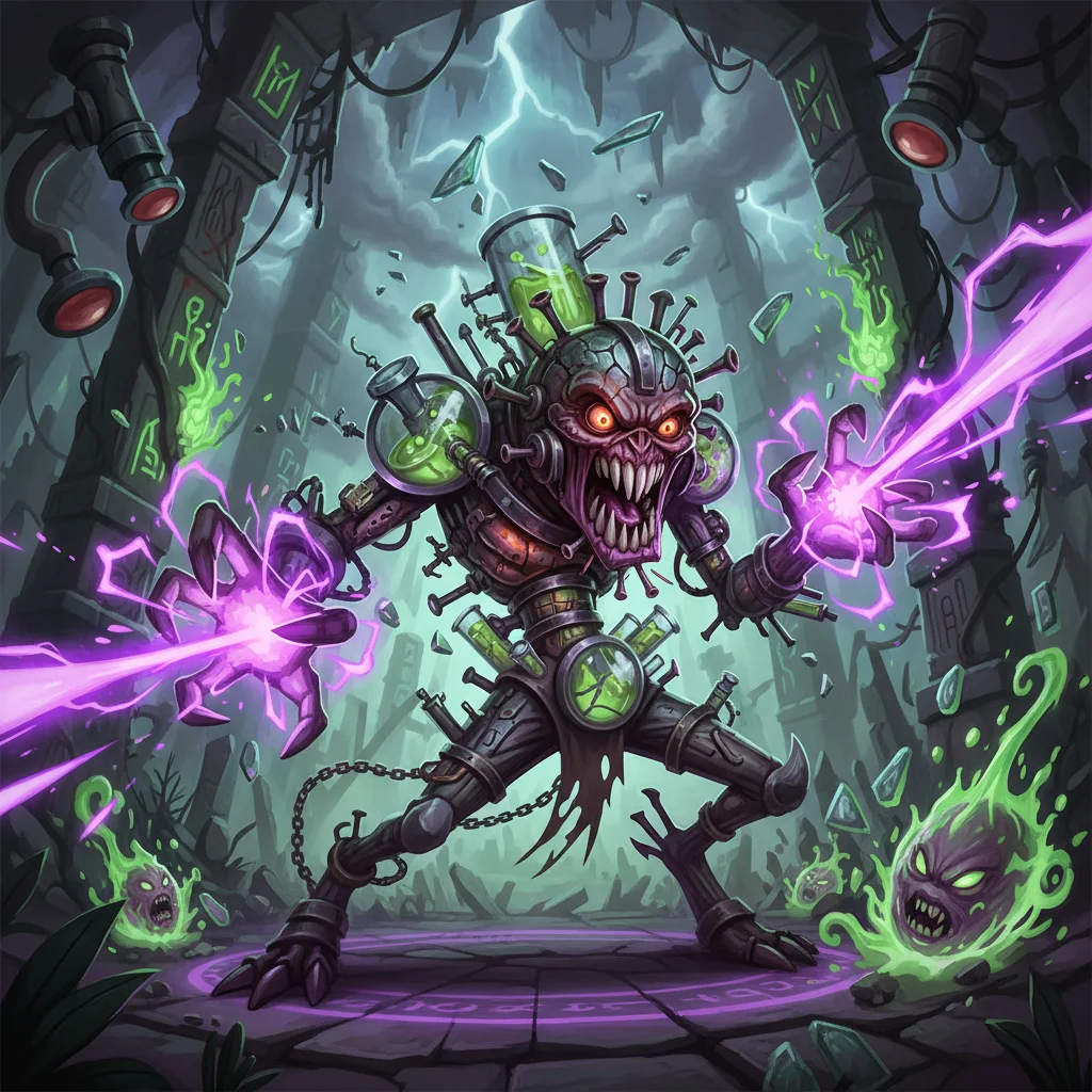 Vírus Rex, A Pandemia Ambulante, personagem epico de Laboratório Proibido no Batalha TCG